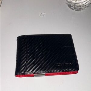 Runbox Black and Red Carbon Fiber Wallet
